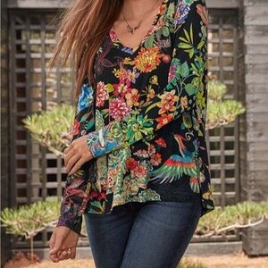Johnny Was Women’s Floral Multicolor Women's Top Size XXL